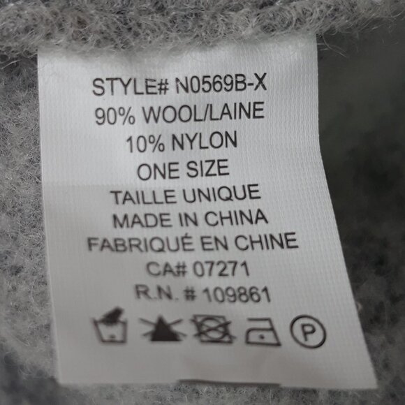 NWT Francesca's K.I.T by EG Wool Beret Gray French Coquette Girl OSFM - Picture 6 of 6